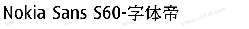 Nokia Sans S60字体转换 Nokia Sans S60字体转换